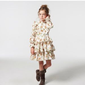Janie and Jack Floral Tiered Ruffle Dress 4